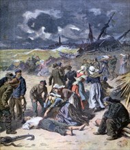 A Storm at Calais, France, 1893. Artist: Frederic Lix