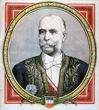 Baron de Courcel, the French ambassador to London, 1894. Artist: Unknown