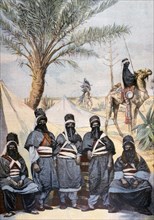 The Tuareg Caravan at the Winter Velodrome, Paris, 1894. Artist: Unknown