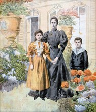 Madame Casimir-Perier and her children, 1894. Artist: Unknown