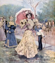 The fashion in 1894. Artist: Unknown