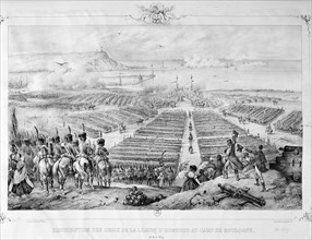 'Distribution of the Crosses of the Legion of honor at the Camp of Boulogne', 16 August 1804, 1841. Artist: Unknown