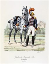 'Gardes-du-Corps de Roi, Trumpeter', c1820-30. Artist: Eugene Titeux