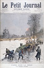 The frozen Seine, winter, Paris, 1895. Artist: Henri Meyer