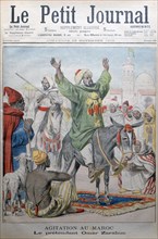 Agitation in Morrocco: Omar Zarahun preaching revolt, 1902. Artist: Charles Dufresne