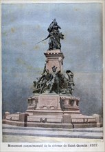 Monument to the defence of St Quentin, 1557, (1896). Artist: F Meaulle