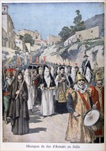 Funeral of the Duke of Aumale in Italy, 1897. Artist: Henri Meyer