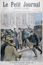 Émile Zola affair, being taken to the Palais de Justice, Paris, 1898. Artist: Henri Meyer