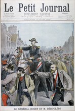 Paul Déroulède grabbing General Roget's bridle, Paris, 1899. Artist: Henri Meyer