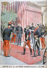 Prince Kotohito Kan' in arriving at the Élysée Palace, Paris, 1900. Artist: Unknown