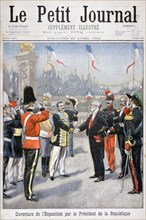 The Opening of the Universal Exhibition by the President of the Republic, Paris, 1900. Artist: Unknown