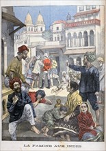 Famine in the India, 1900. Artist: Joseph Belon