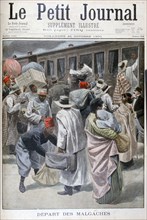 Departure of the Madagascans, Universal Exhibition of 1900, Paris, 1900. Artist: Unknown