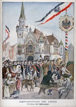 The German pavilion at the Universal Exhibition of 1900, Paris, 1900. Artist: Unknown