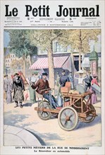 The Modernisation of the Street Traders: the Knife-Grinder's Car, 1911. Artist: Unknown