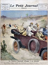General Gouraud escapes an assassination attempt on route from Damascas to Kunaitra, 1921. Artist: Unknown