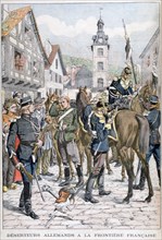 German deserters at the French frontier, 1903. Artist: Unknown
