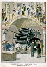 Inventions, The print works, 1901. Artist: Unknown