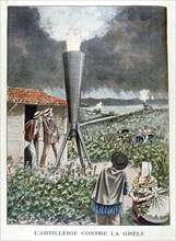 Artillery against the Hailstorm, 1901. Artist: Unknown