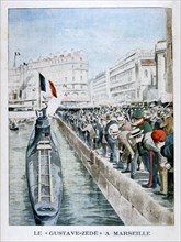 The 'Gustave-Zede' arrives in Marseilles, 1901. Artist: Unknown
