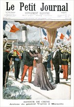Arrival of General Voyron at Marseilles on his return from China, 1901. Artist: Unknown
