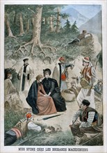 Miss Stone with the Macedonians, 1901. Artist: Unknown
