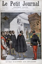 Visit of Ras Makonnen to Les Invalides in Paris, 1902. Artist: Unknown