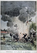Terrible explosion at Satory, France, 1902. Artist: Unknown