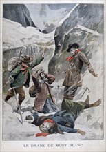 Drama on Mont Blanc, Alps, 1902. Artist: Unknown