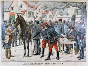 The French army buying horses, 1904. Artist: Unknown