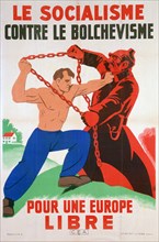 'Socialism Against Bolshevism, for a Free Europe', 20th century. Artist: Unknown