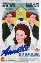 Jean Dreville's 'Annette et la Dame Blonde', (Annette and the Blonde Woman), 1941. Artist: Unknown