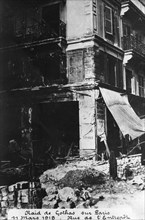 Damage after a raid by German Gotha bombers, Paris, 11th March 1918. Artist: Unknown
