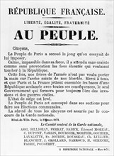 Au Peuple, from French Political posters of the Paris Commune,  May 1871. Artist: Unknown