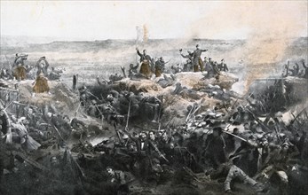 Taking of Malakoff by the french army, 1855. Artist: Unknown