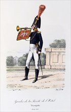 'Gardes de la Prevote de l'Hotel, Trumpeter', 1814-16 Artist: Eugene Titeux
