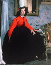 'Portrait of Mlle L L', (Young Lady in a Red Jacket), 1864.  Artist: James Tissot
