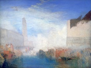 'Venice, the Piazzetta with the Ceremony of the Doge Marrying the Sea', c1835. Artist: JMW Turner