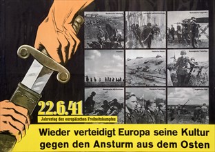 German anti-communist propaganda poster, c1941-c1945. Artist: Unknown