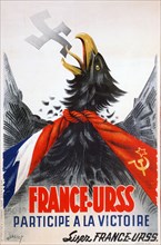 'Participate in the Victory', French Communist propaganda poster, 1944.  Artist: Berliot