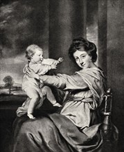 'Caroline, Duchess of Marlborough and Daughter', 20th century. Artist: Richard Houston