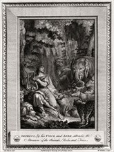 'Orpheus, by his Voice and Lyre, attracts the attention of the Animals, Rocks and Trees', 1774.Artist: W Walker