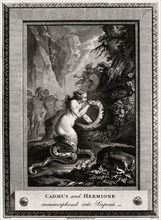 'Cadmus and Hermione, metamorphosed into Serpents', 1776. Artist: W Walker