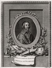 'Armand Jean Du Plessis, Cardinal et Duc de Richelieu', 1775. Artist: J Collyer