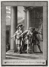 'Telemachus, by Order of Astarbe, avoids the pursuits of Pygmalion', 1775. Artist: T Cook