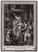 'Aristodemus, being elected King of Crete, is crowned by the venerable Sages', 1777. Artist: W Walker