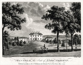 'Montreal, the Seat of Lord Amherst', 1777. Artist: William Watts