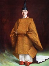 Emperor Hirohito in his coronation garments, c1924-1926. Artist: Unknown