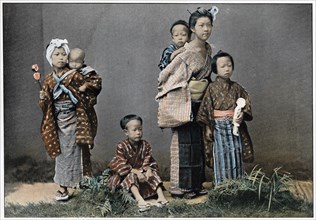 'A Group of Children', c1890. Artist: Unknown