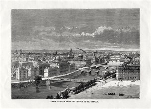 'Paris, as seen from the church of St Gervais', France, 1879. Artist: Unknown